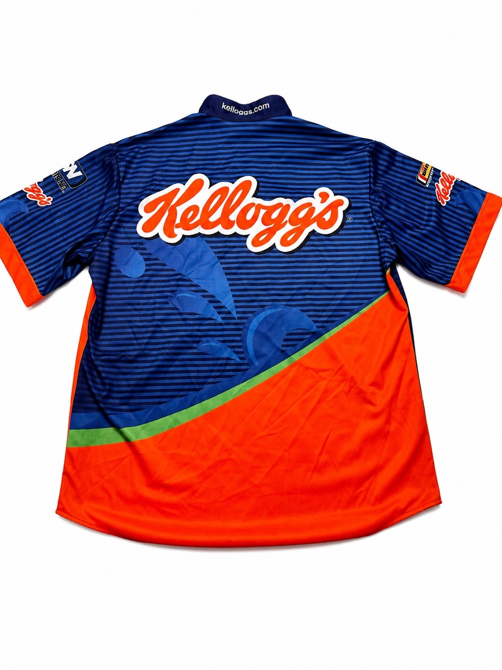 Y2K Kellogg’s Fishing Team Tournament Jersey Shirt XL Quarter Zip Performance - Picture 3 of 13